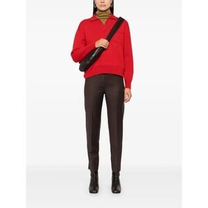 Theory Trecca Pull On‎ Modern Crepe 2 Pants Brown Career Business Casual